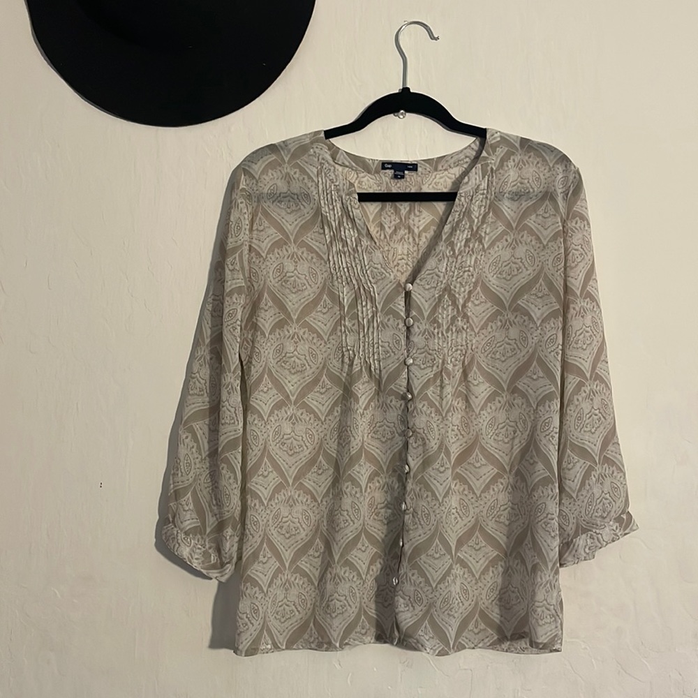 Tan Barong Blouse